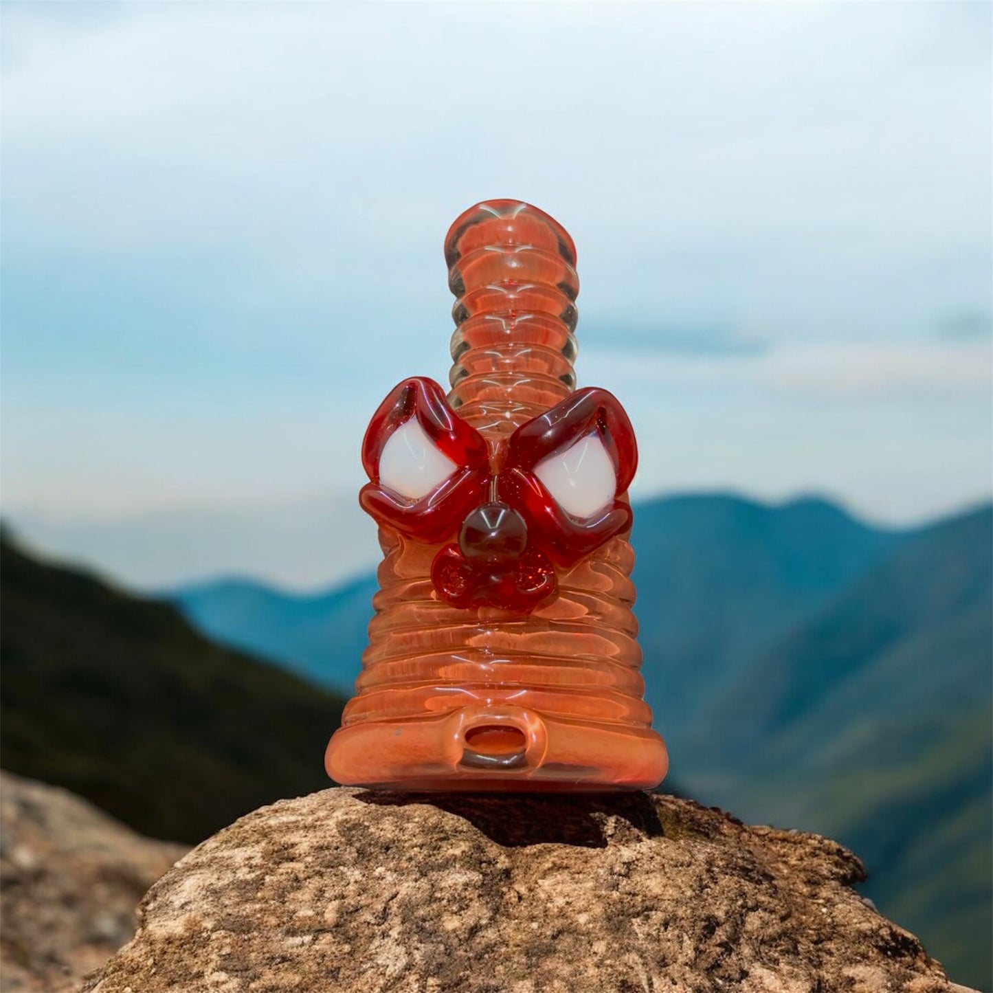 FrostysFresh Half Face Puffco Attachment – Red Elvis Frit