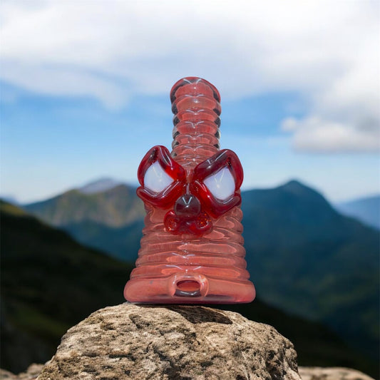 FrostysFresh Half Face Puffco Attachment – Red Elvis Frit