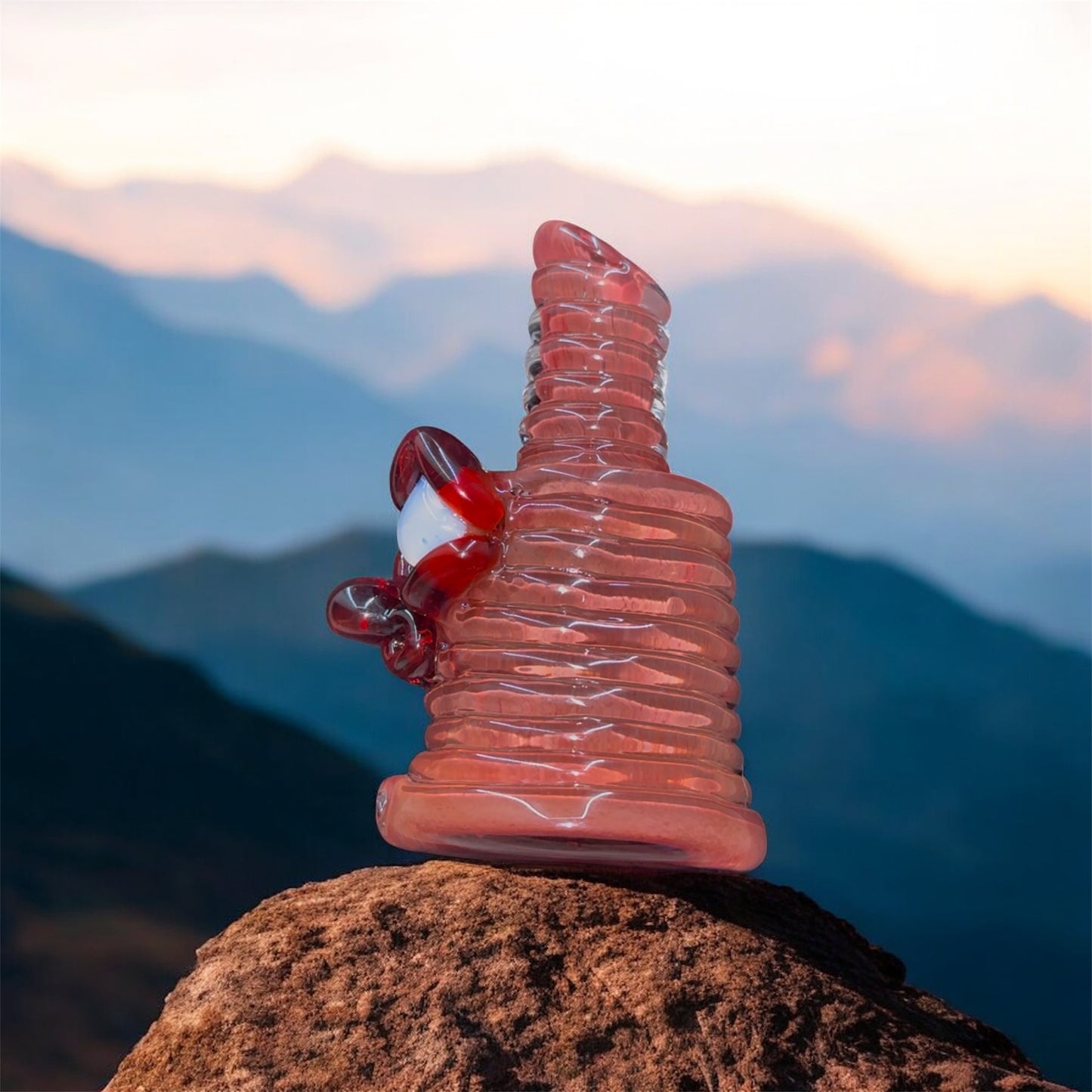 FrostysFresh Half Face Puffco Attachment – Red Elvis Frit