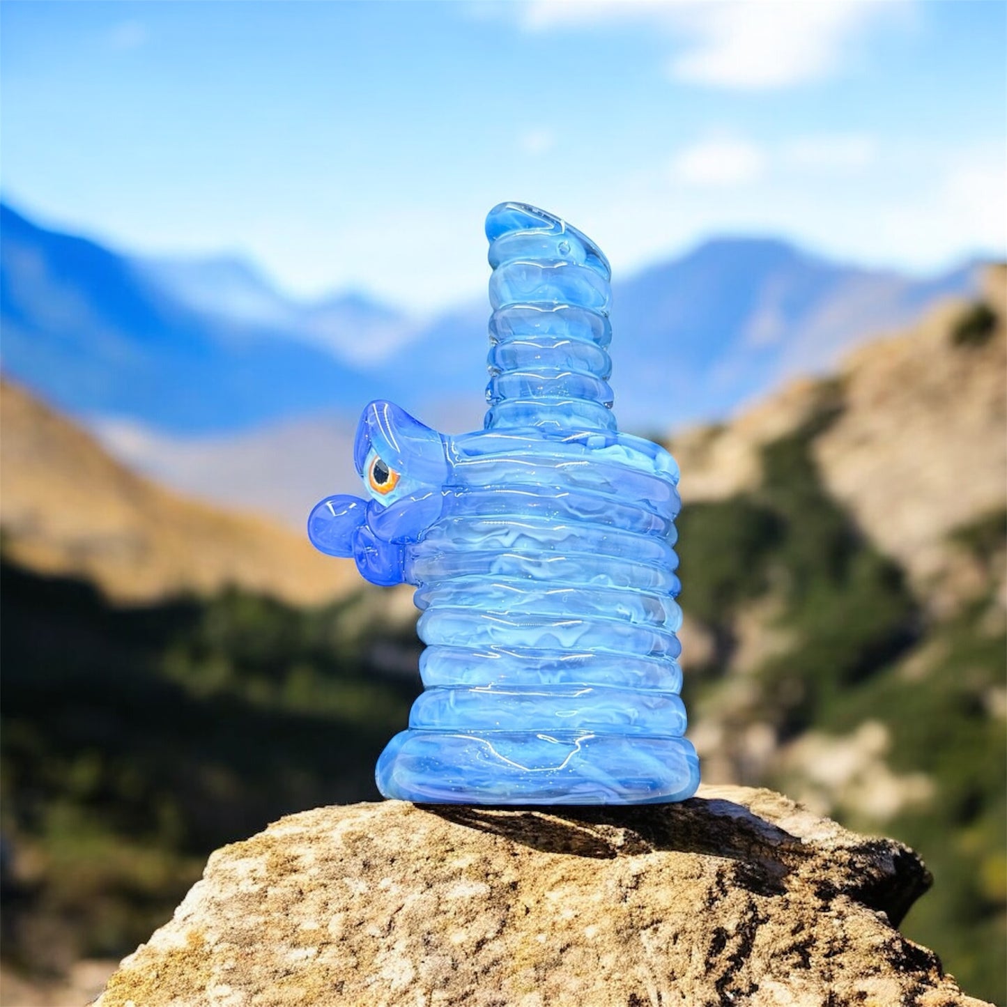 FrostysFresh Half Face Puffco Attachment – BTF Collab (Custom Blue)